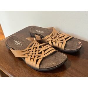 Merrell District Mahana Slide Natural Tan Memory Foam Sandal Women’s Size US 8